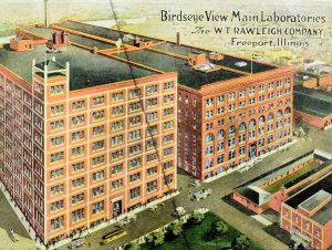C.1910 Birdseye View Main Laboratories W T Rawleigh Co., Freeport, Delta, CO P40