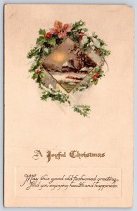 Postcard 1924 A Joyful Christmas Greetings! You May Enjoying Health & Happiness