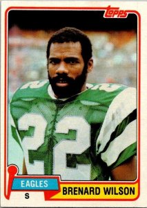 1981 Topps Football Card Brenard Wilson Philadelphia Eagles sk10229