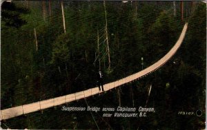 Postcard BRIDGE SCENE Vancouver British Columbia BC AO0067