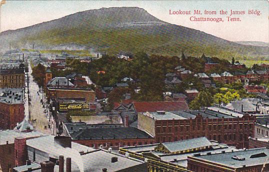 Tennessee Chattanooga Lookout Mountain From The James Building 1908