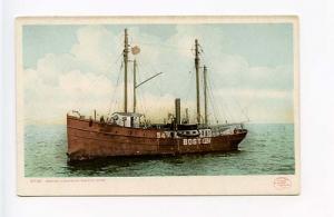 Boston MA No. 54 Light Ship Lightship Detroit Postcard