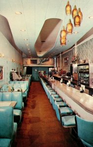 c. 1940 Lester's Restaurant Miami Beach Inside View Mod, FL. Postcard P31 