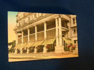 Hamilton Hotel - Bermuda 1931 postcard
