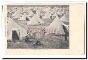 Camp Mailly Old Postcard tents officers