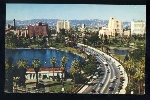 Los Angeles, California/CA/Calif Postcard, Macarthur Park/Wilshire Boulevard