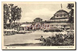 Old Postcard Vichy Casino & Gardens