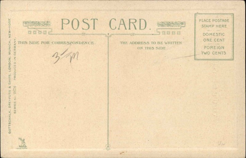 Easter Children Play Surprise Gottschalk c1900-20S Vintage Postcard