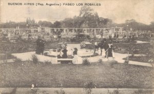 Argentina Buenos Aires Paseo Los Rosales Vintage Postcard 08.00