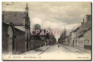 Old Postcard Mamers Route of Alencon