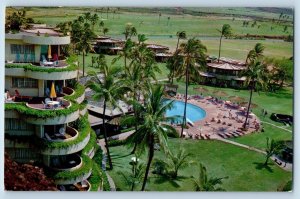 Lahaina Hawaii Postcard Sheraton Maui Resort Hotel Kaanapali Beach 1969 Vintage