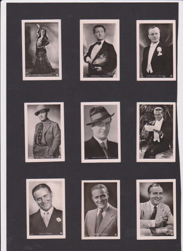 FILM CINÉMA MOVIE 100 Vintage ROSS Real Photo CIGARETTE Cards 1930's