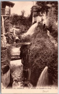 Gorges Du Sierroz  Les Moulins Et Cascades De Gresy France Waterfalls Postcard