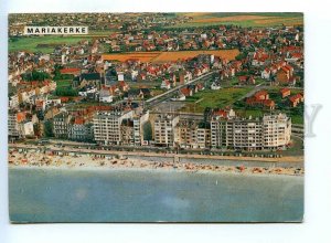 498844 1975 Belgium Oostende Mariakerke air-photo beach promenade RPPC to USA