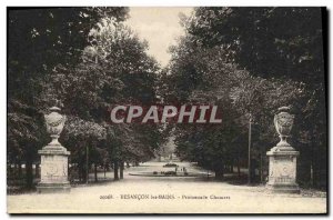 Old Postcard Besancon les Bains Promenade Charmars