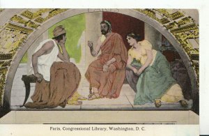 America Postcard - Paris - Congressional Library - Washington - D.C - Ref ZZ6056