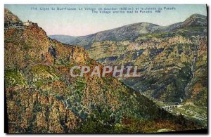 Old Postcard Row South France The village of Gourdon and the road to paradise