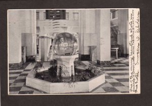 NJ Fountain Lobby Hotel Traymore Atlantic City New Jersey Vintage Postcard 1916