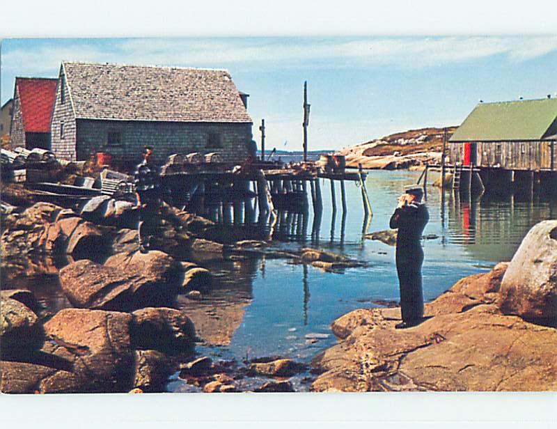 Unused Pre-1980 TOWN VIEW SCENE Peggy's Cove - Halifax Nova Scotia NS p7993