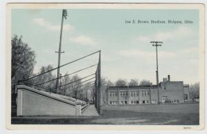 Holgate Ohio 1930-40s Postcard Joe E. Brown Stadium Henry County