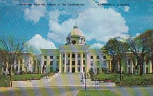 Alabama Montgomery State Capitol Building Greetings From The Cradle Of The Co...