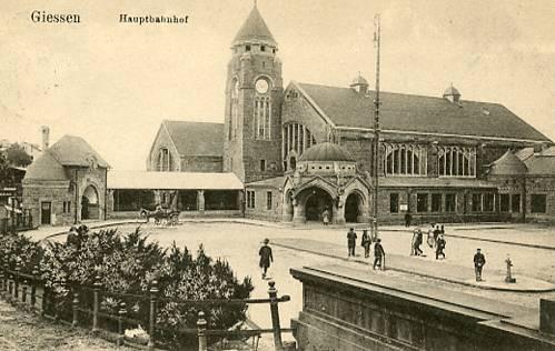 Germany - Giessen. Railroad Depot