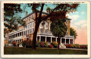 Madison Wisconsin WI, 1925 Chadbourne Hall Building, University of WIS, Postcard