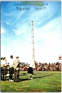 Postcard - Tossing the Caber - Scotland