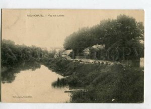 3131570 FRANCE NEUFCHATEL Vue sur l'Aisne OLD RPPC to RUSSIA