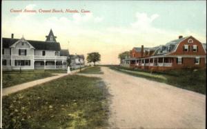 Niantic CT Cresent Avenue Street Scene Homes c1910 Old Po...