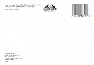 Continental Postcard Aerial View Los Alamos, New Mexico CF5