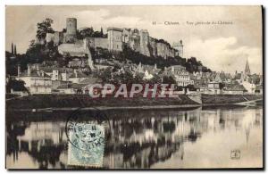 Postcard Old Chinon Vue Generale Du Chateau