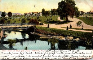 New Jersey Paterson View Of West Side Park 1905