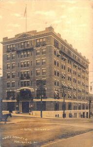 Burlington VT The New Vermont Hotel Hobart J. Stanley publisher RPPC Postcard