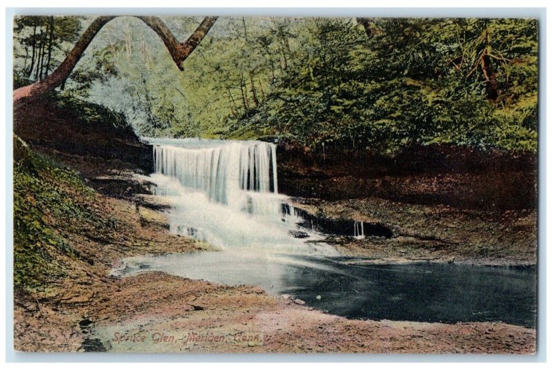 1905 Spruce Glen Waterfalls River Creek Meriden Connecticut CT Unposted Postcard