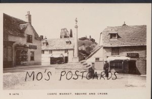 Dorset Postcard - Corfe Market, Square and Cross   DP271