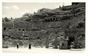 jordan, AMMAN عَمَّان, Roman Theatre (1950s) RPPC Postcard