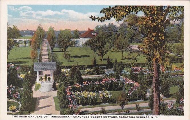 New York Saratoga Springs The Irish Gardens Of Inniscara Chauncey Olcott's Co...