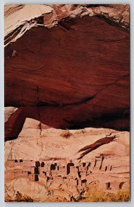 Arizona~View Of Betatakin Ruin In Cave @ Navajo Natl Monument~Vintage Postcard