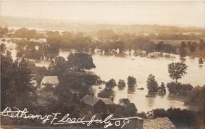 H96/ Bethany Missouri RPPC Postcard c1910 Flood Disaster Birsdeye View  63