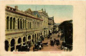 PC CPA SINGAPORE, RAFFLES SQUARE, Vintage Postcard (b18644)