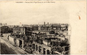 CPA VOUZIERS - Ruines de la Place Carnot et de la Rue Chanzy (113049)