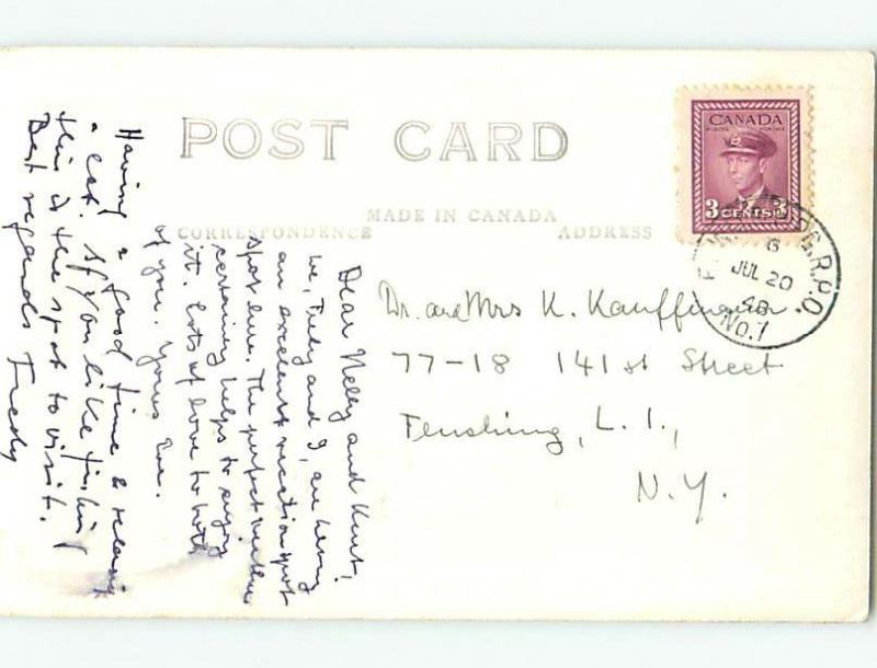 1948 rppc LAKE OF THE WOODS Kenora Ontario ON HM4241