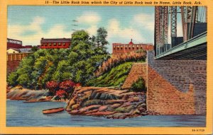 Arkansas Little Rock The Little Rock From Which The City Took Its Name 1948 C...