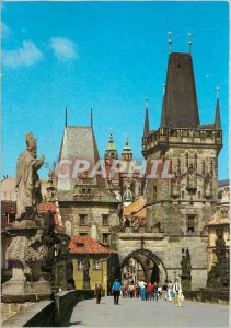 Postcard Modern Prague Charles Bridge Charles Bridge