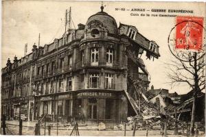 CPA ARRAS - Guerre Européenne-Coin de la rue Gambetta (267866)