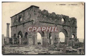 Postcard Old Lambese the pretorium