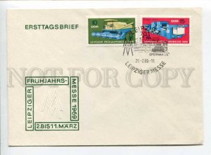 291163 EAST GERMANY GDR 1969 COVER Leipzig fair special cancellations