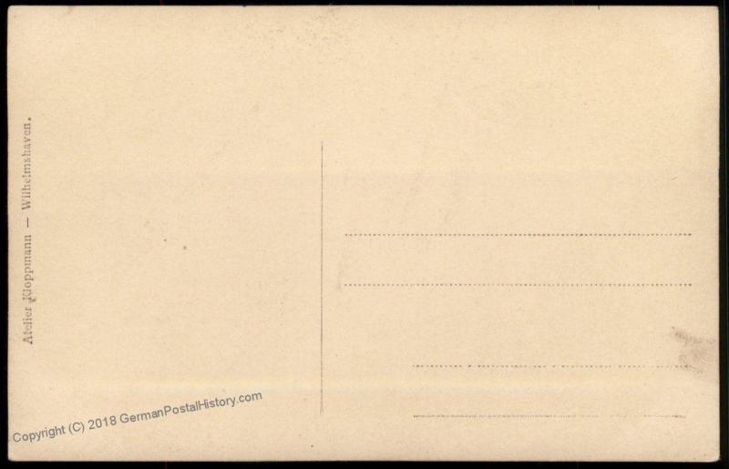 Germany 1919 WWI Turkey Navy Cover RPPC  Dampfer Steamer Kerkyra 83761