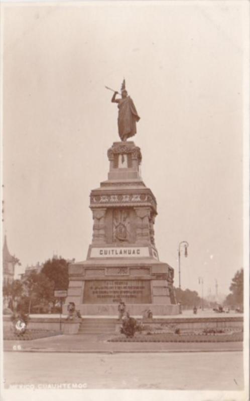 Mexico Cuauhtemoc Monument Real Photo